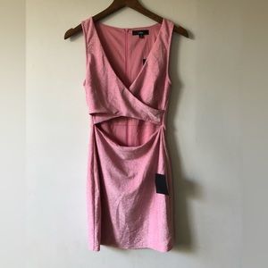 Pink Mini Bodycon Cutout Dress- Size M